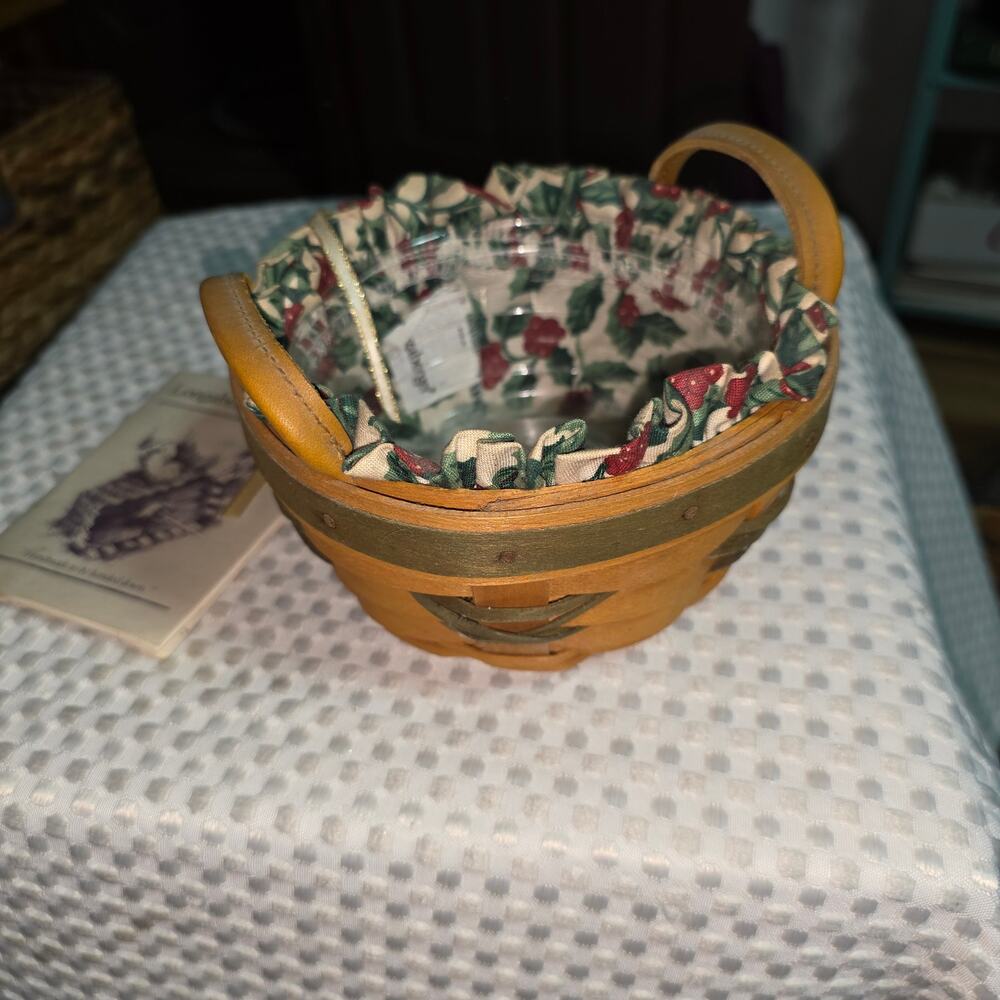 LONGABERGER VINTAGE SMALL TREE TRIMMING BASKET SET